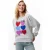 Catwalk Junkie Graphic Sweater Grey Melange