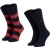Tommy Hilfiger Sokken met contrastdetail voor heren (Set van 2) (Marine, Rood)
