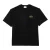 Lacoste Heren Zwaar Katoen Oversized T-shirt (Zwart)