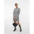 VERO MODA korte jurk rib gebreid grijs