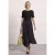 Midi-jurk met geplooide rok en print