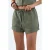 Hoge Taille Wijde Pijpen Shorts met Koordsluiting