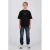 Raizzed boxy T-shirt met backprint – zwart
