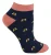Miss Sparrow – Dames Bamboe Trainer Sokken – Honey Bees (Marine)