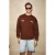 Relaxed fit sweatshirt met ribstructuur