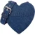 Moschino  Heartbeat Denim Bag With Logo Blue