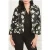 GUESS Precious Embroidered Jacket Blossom Black Cave