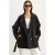 Oversized Midi Jas met Knopsluiting