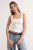 TRENDYOLMİLLA Dames Ecru Effen Mouwloos Getailleerd Blouses