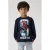 NAME IT MINI Spiderman longsleeve donkerblauw