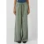 QS regular waist casual broek met linnen donkergroen