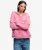 Chunky Twist Gebreide Vest met Rits Relaxed Pasvorm Pink