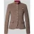 White Label Slim fit blazer van lanafleece-mix