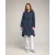 Lange trenchcoat met capuchon, ritssluiting, ritsdetails aan de zijkanten en een verstelbare taille