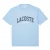 Lacoste Unisex Gebogen Logo T-shirt voor volwassenen (Blauw)