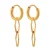 Label Kiki gold plated oorbellen Wobbly Hoops