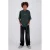 Raizzed boxy T-shirt met backprint – donkergroen
