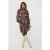EsQualo Dress Lurex Cuff Waves Print