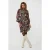 EsQualo Dress Lurex Cuff Waves Print
