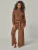 YOU LOOK PERFECT Huispak ‘LOUNGEWEAR SET – Eve & Bailey’  cognac