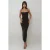 Vierkante Halslijn Bodycon Maxijurk