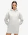 Superdry Vrouwen Essential Sweatjurk met Capuchon Lichtgrijs