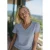 Dames T-shirt van zacht katoen met V-hals en zijsplit s.Oliver