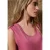 Street One Dames Top met V-hals en knoopjes in Pink