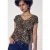 Street One Dames Blouse met leopatroon in Bruin