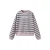 Mango Kids gestreepte sweater met tekst – lila