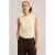 WE Fashion mouwloze top lichtgeel