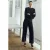 Mango straight high waist broek zwart