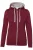 HAKRO Dames Jas met capuchon wijnrood, Effen