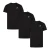 3-pack Nike Sportswear Club T-shirts voor Heren in Zwart