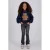 Vingino rechtvallende sweater met print – donkerblauw