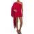 Moschino One-shoulder Dress With Fringes Red