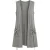 Mouwloos grijs vest met verstelbare zakdetails