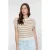 Geisha pullover ajour stripe 64362-70 720 sand/off-white