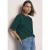Sweatshirt met korte mouwen en ronde hals