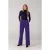 Jansen Amsterdam Jansen amstedam vbf101 jersey print turtle neck top elliot w23 000975 black/purple