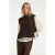 Smashed Lemon Mouwloze gebreide top met strikdetails |