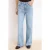 TRENDYOLMİLLA Dames Blauw Effen Wijde pijp Hoge taille Jeans