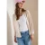 Open jas in effen kleur met 3/4 mouwen