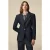 Oltre Denim Blazer With Bows Blue