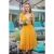 Topvintage exclusive ~ Marilyn swing jurk in bumblebee geel