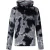 Diesel Hoodie met tie-dye-patroon en kraanvogelmotief voor heren (Zwart)