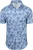 Desoto Short Sleeve Overhemd Print Bleached Denim