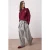 TRENDYOLMİLLA Dames Bordeaux Dierenprint Lang Regular fit Sweatshirts