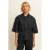 Expresso denim blousetop met ceintuur – donkerblauw