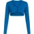Damesbolero van viscose-elastaanjersey – Koningsblauw